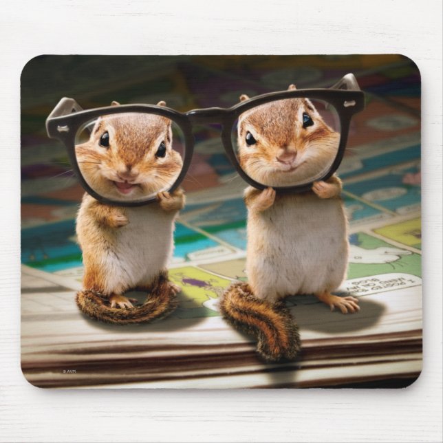 Tapis De Souris Puces dans les lunettes de lecture (Devant)