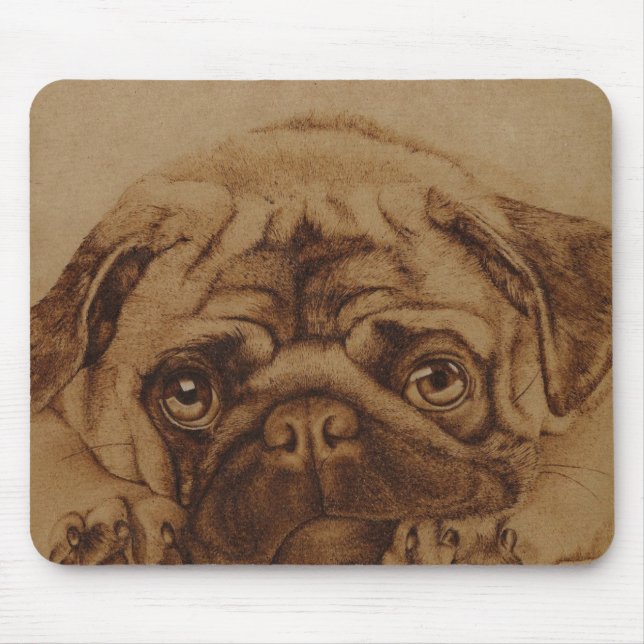Tapis De Souris Pug (Devant)