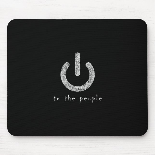Tapis De Souris puissance au mousepad de personnes (Devant)