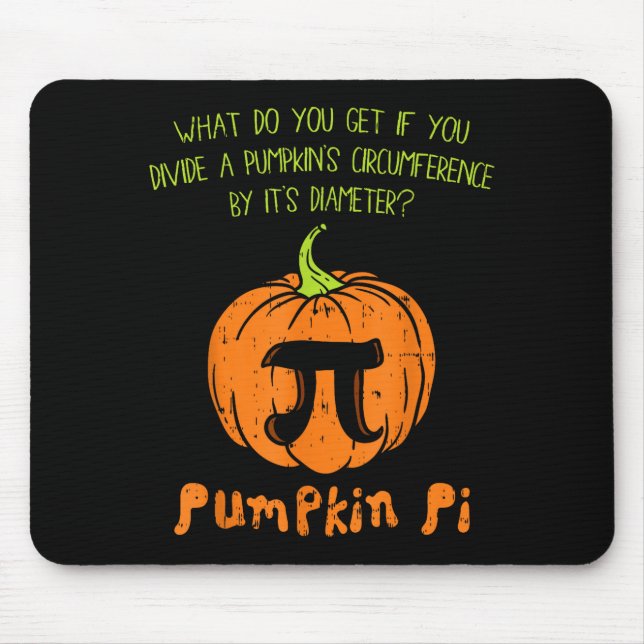 Tapis De Souris Pumpkin E Math Shirt Funny Halloween Thanksgiving  (Devant)
