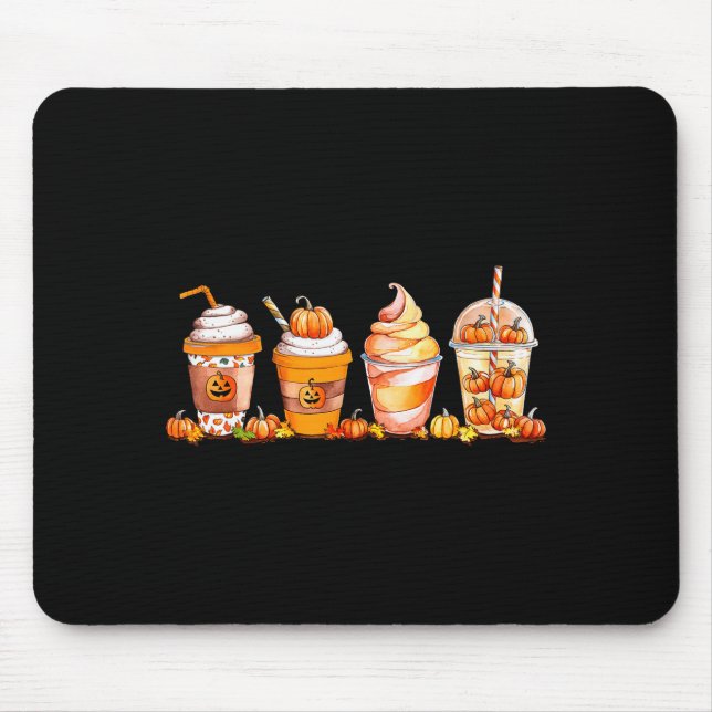 Tapis De Souris Pumpkin Sce Latte, Fall Coffee, Pumpkin Sce Thanks (Devant)