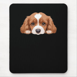 Tapis De Souris Puppy Peeking mignon adorable drôle dessin animal