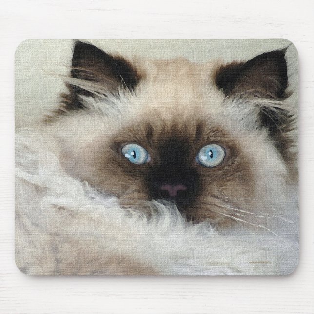 Tapis De Souris Purebred Birman Fluffy Cat Mousepad (Devant)