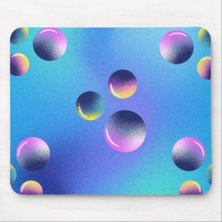 Tapis De Souris Purple Blue Holographic Futuristic Gaming