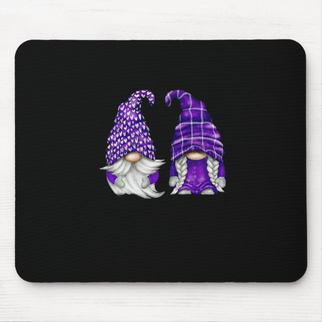 Tapis De Souris Purple Gnome Printemps Esthétique Pour Les Femmes  (Devant)