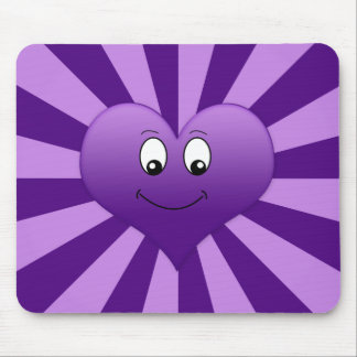 Tapis De Souris Purple Heart maladroit Mousepad