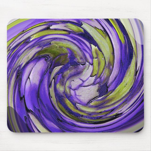 Tapis De Souris Purple N Lime Abstrait Dolphin Art Pad Souris (Devant)