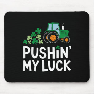 Tapis De Souris Pushin My Luck St. Patricks Day Shamrock Irish Boy
