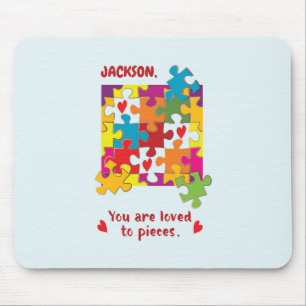 Tapis De Souris Puzzle Joyeux Anniversaire Garçon Amour en Pièces