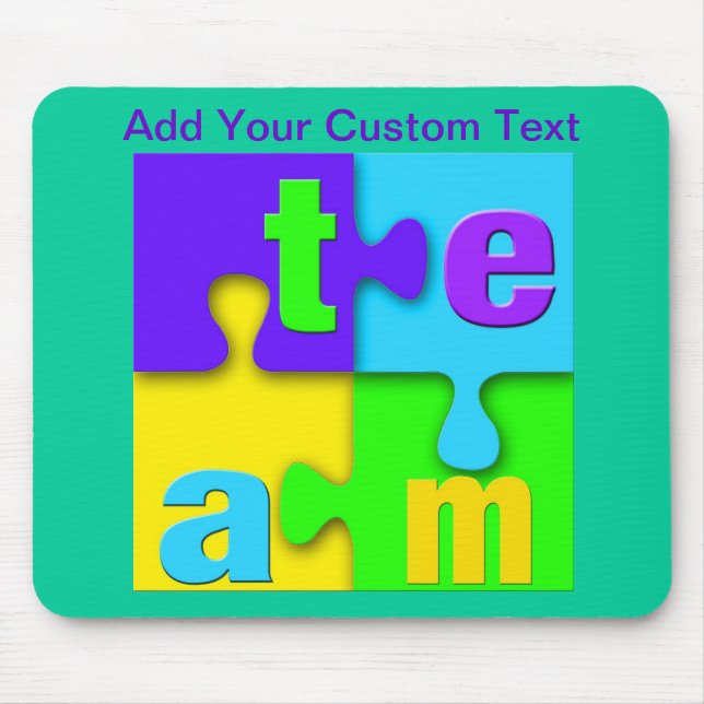 Tapis De Souris Puzzle Mousepad d'équipe (Devant)