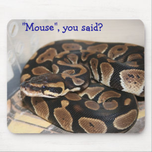 Tapis De Souris Python de boule intéressé à la souris