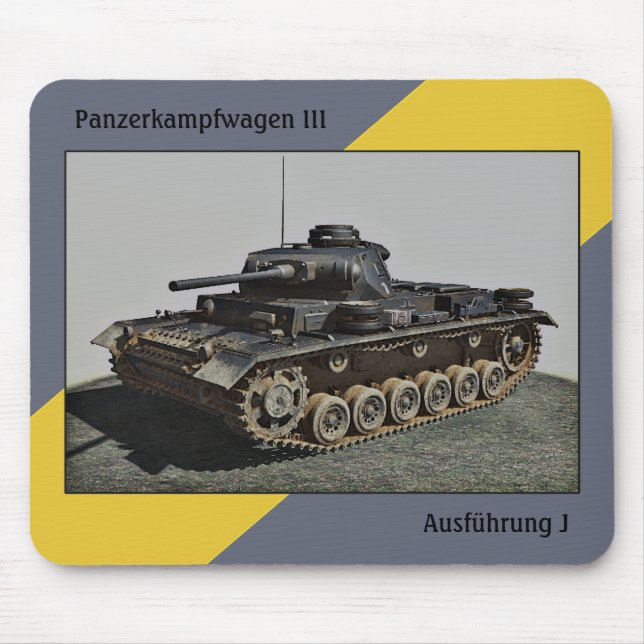 Tapis De Souris Pzkpfw III Ausf J-MousePad (Devant)