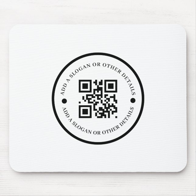 Tapis De Souris QR Code Company Website Promo mouse pad (Devant)