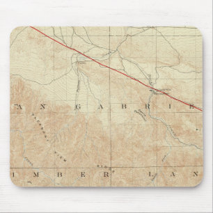 Tapis De Souris Quadrangle de Rock Creek montrant le Rift San Andr