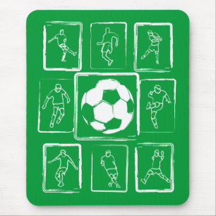 Tapis De Souris Qualifications peintes du football de motivation