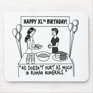 Tapis De Souris Quand les femmes tournent 40 Mousepad