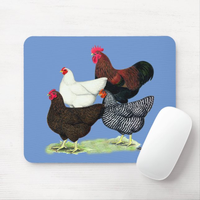 Tapis De Souris Quartier de Plymouth Rock (Avec souris)