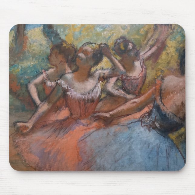 Tapis De Souris Quatre danseurs de ballet sur scène par degrés (Devant)