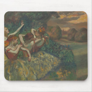 Tapis De Souris Quatre Danseuses d'Edgar Degas, Ballet Fine Art