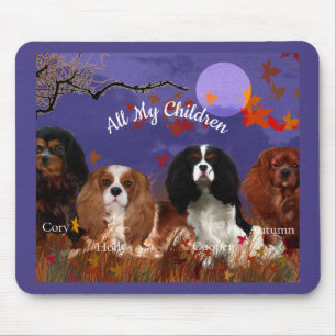 Tapis De Souris Quatre Espagnols Cavalier Souris D'Automne Nuit