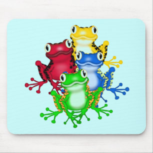 Tapis De Souris Quatre T-shirts et cadeaux de grenouilles