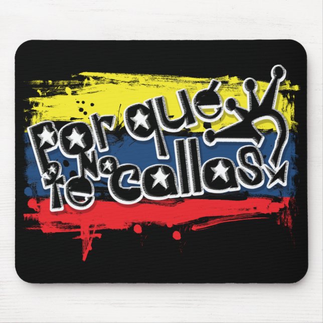 Tapis De Souris Que de Por aucunes callas Venezuela de te (Devant)