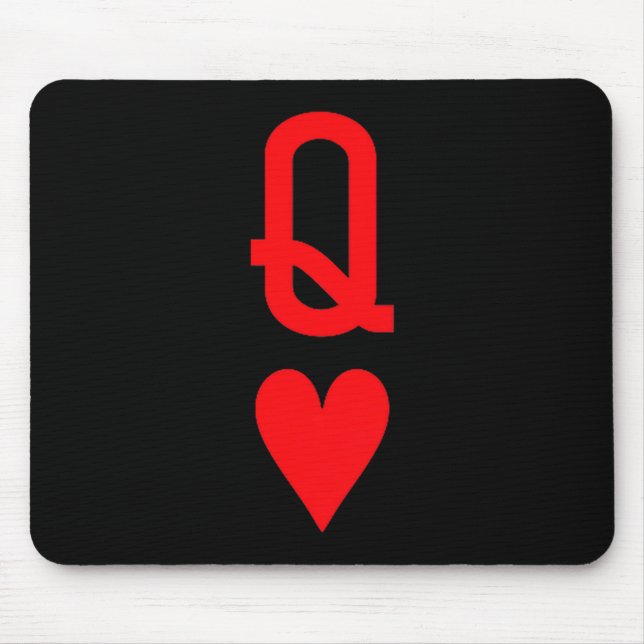 Tapis De Souris Queen Of Hearts King Of Heart Couple Matching Wome (Devant)