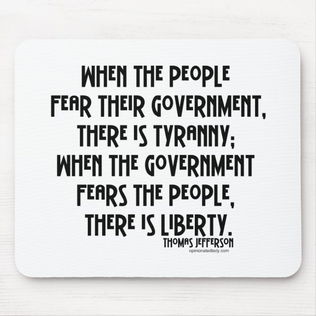 Tapis De Souris Quelle est tyrannie… ? (Devant)