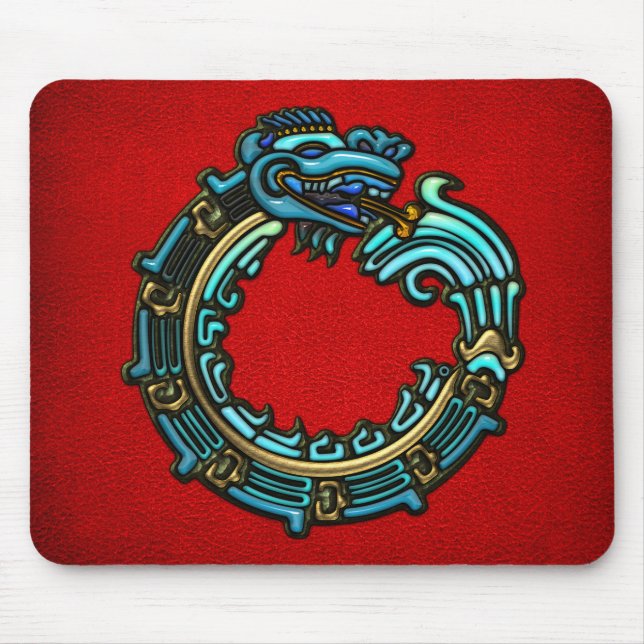 Tapis De Souris Quetzalcoatl turquoise (Devant)