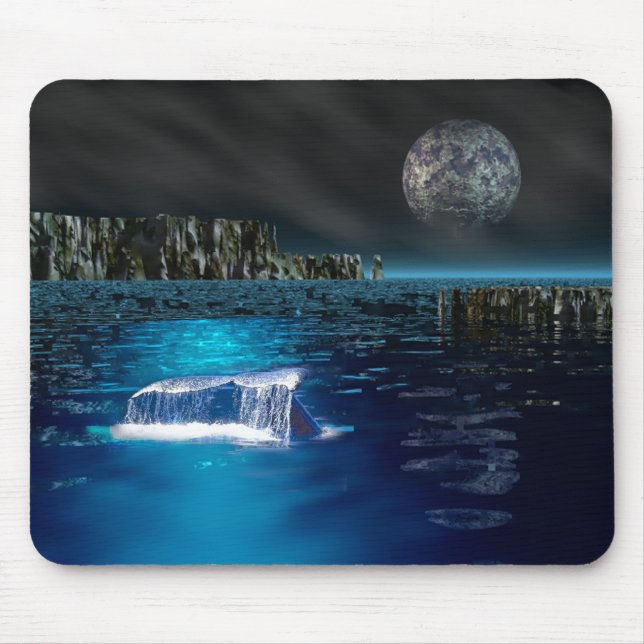 Tapis De Souris Queue Mousepad de baleine (Devant)