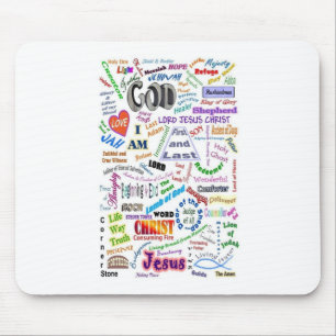 Tapis De Souris Qui il est… des noms de Dieu