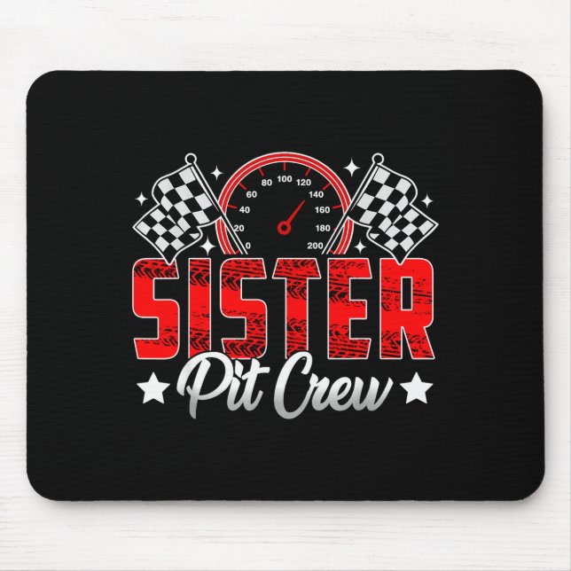 Tapis De Souris Race Car Birthday Party Racing Family Sister T Cre (Devant)