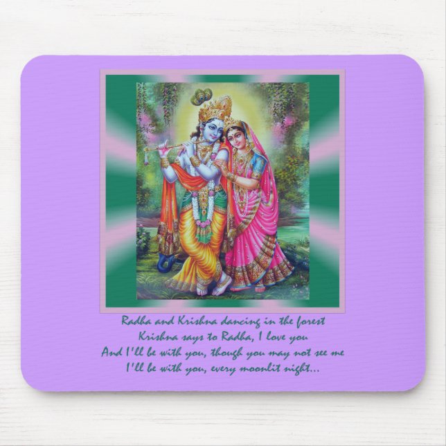 Tapis De Souris Radha et Krishna Mousepad (Devant)