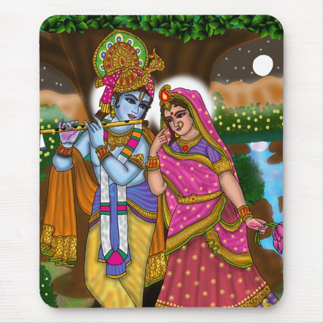 Tapis De Souris Radha Krishna Mouse Pad (Devant)