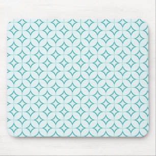 Tapis De Souris Radiance rétro Mousepad, Turquoise