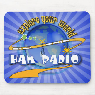 TAPIS DE SOURIS RADIO-AMATEUR - EXPLOREZ VOTRE MONDE