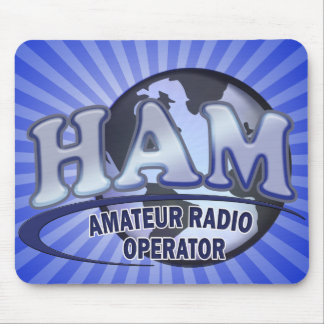 Tapis De Souris Radio d'amateur de LOGO du MONDE de JAMBON