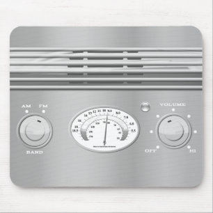 Tapis De Souris Radio de cru de chrome