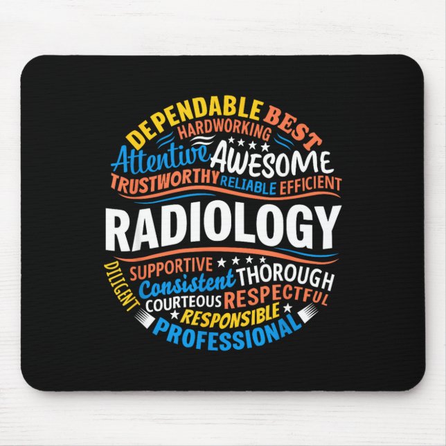 Tapis De Souris Radiology Funny Rad Tech Week Appreciation Radiolo (Devant)