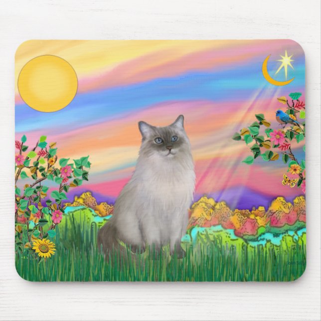 Tapis De Souris Ragdoll Cat (Point Bleu) - Day Star (Devant)