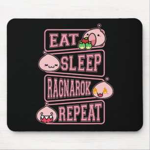 Tapis De Souris Ragnarok Poring Manger Dormir Répéter T-Shirt de G