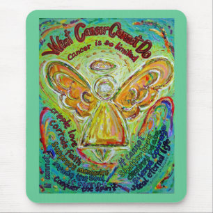 Tapis De Souris Rainbow Angel What Cancer Cannot Do Mousepad