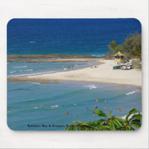 Tapis de souris Rainbow Bay & Snapper Rocks Queens