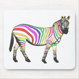 Tapis De Souris Rainbow Zebra