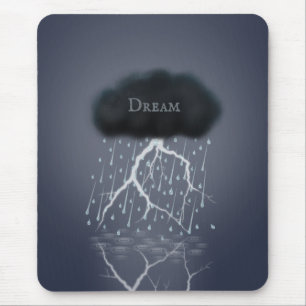 Tapis De Souris Rainstorm in Surreal Dream World Personnalisé