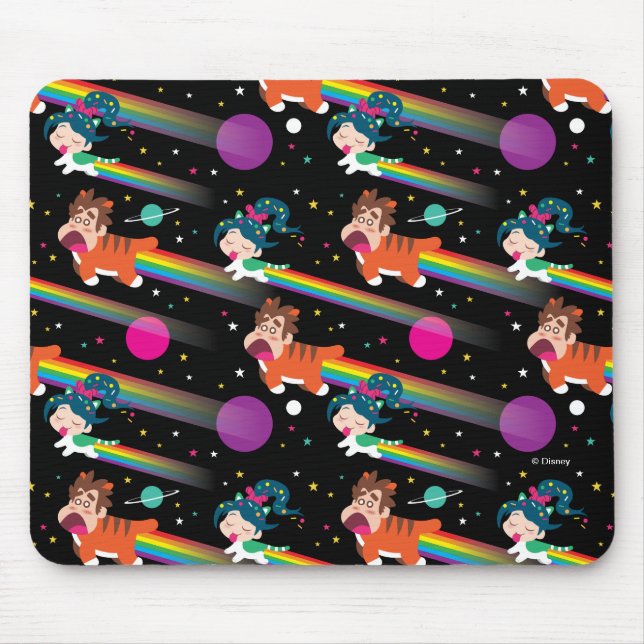 Tapis De Souris Ralph et Vanellope | Joyeux Caturday ! (Devant)