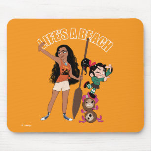 Tapis De Souris Ralph rompt Internet  Moana - La vie est une plage