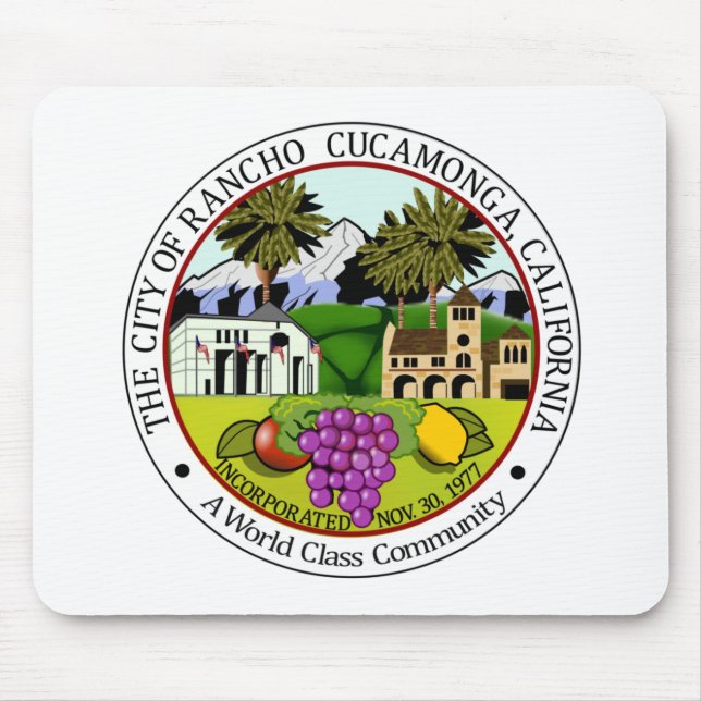 Tapis De Souris Rancho Cucamonga (Californie) (Devant)