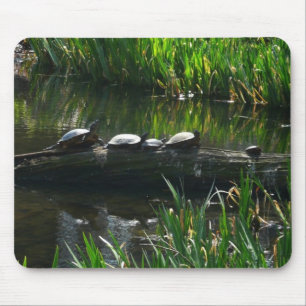 Tapis De Souris Rangée de tortues Green Nature Photo
