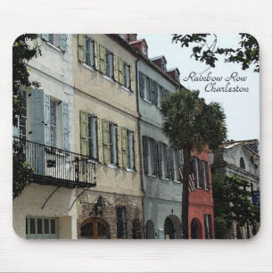 Tapis De Souris Rangée Mousepad d'arc-en-ciel